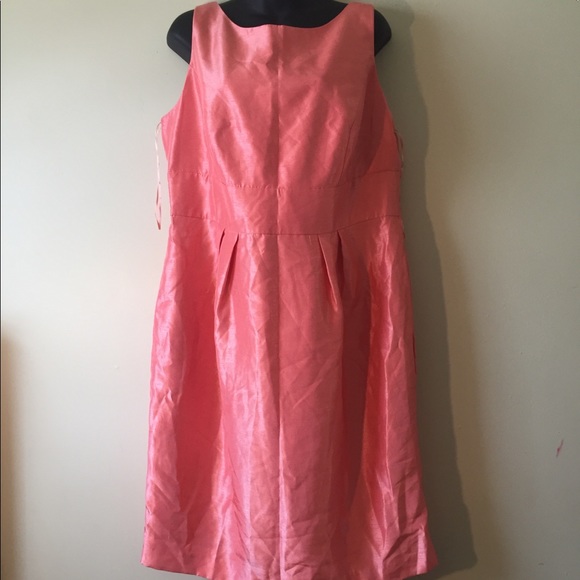 Cb rsvp Coral Orange sleeveless dress plus size14 - Picture 2 of 5